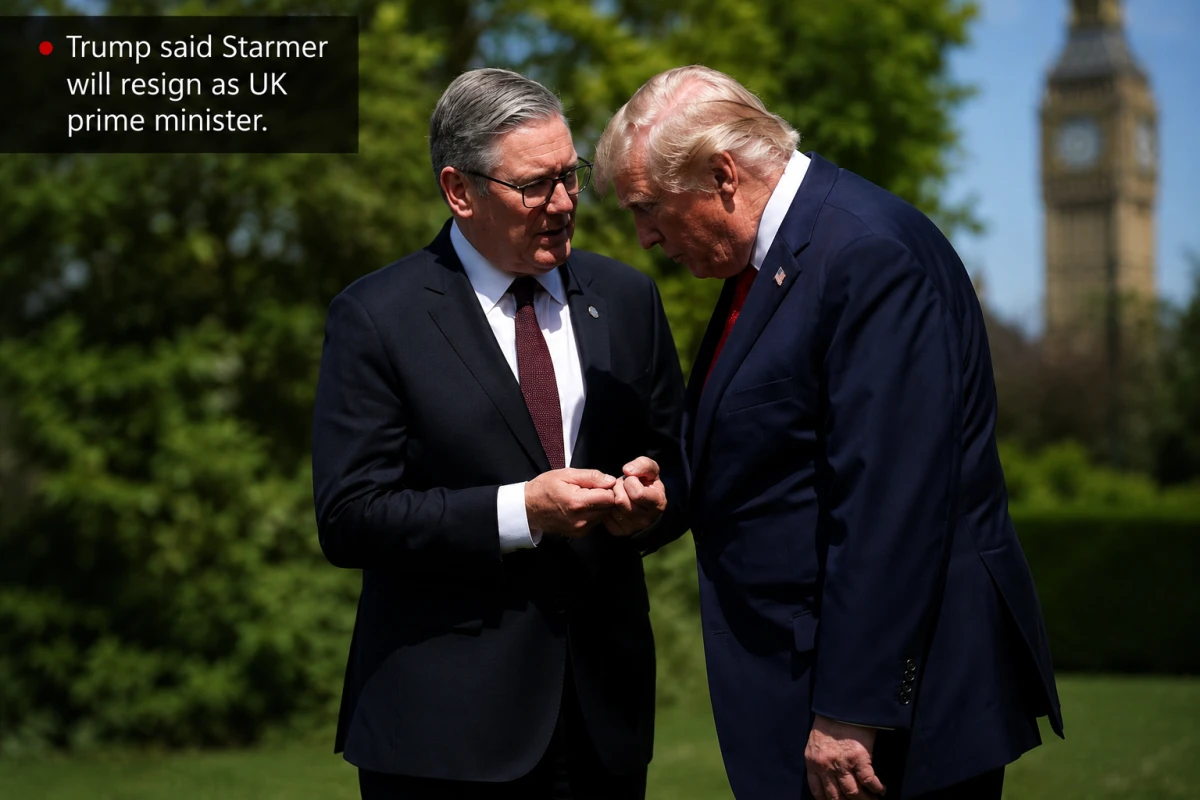 Trump says Keir Starmer will resign as UK prime minister, raising pressure on Labour leadership