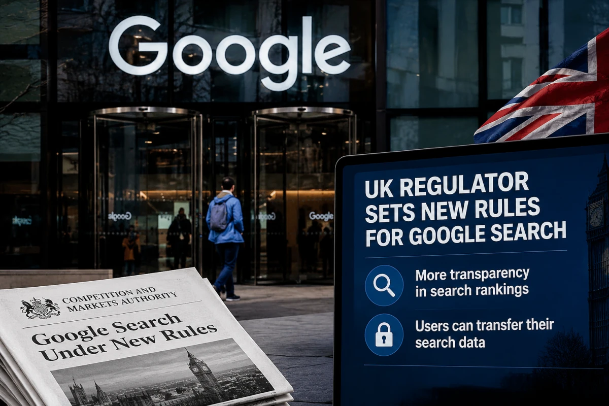 UK Regulator Targets Google Search With New Rules on Transparency and Data Portability