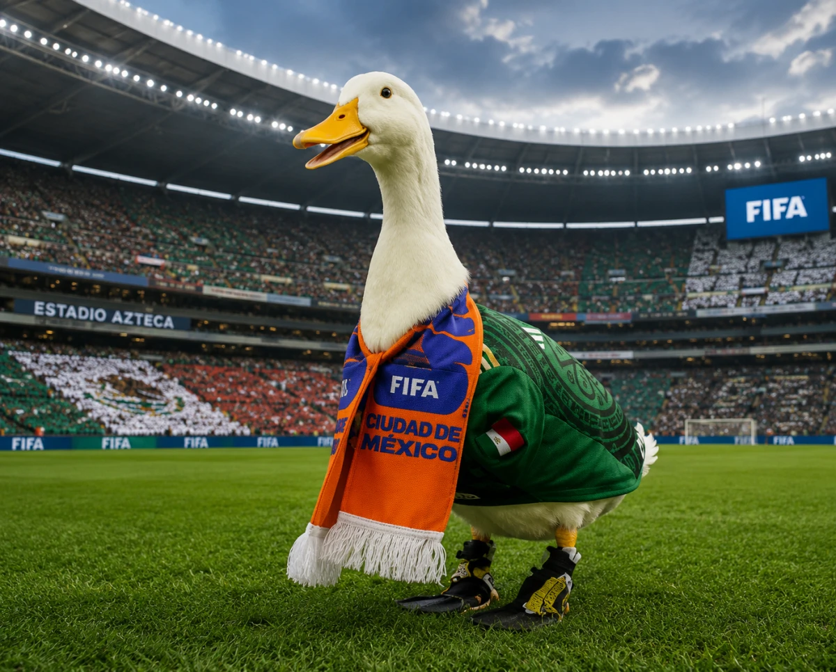 Merlín the Duck’s Stadium Adventure Ends at the Gate as FIFA Rules Keep Mexico’s Feathered Fan Outside