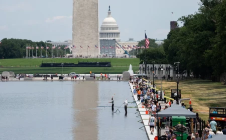 Washington’s Reflecting Pool to Be Drained Again as Trump Warns Vandals Could Face Prison Time