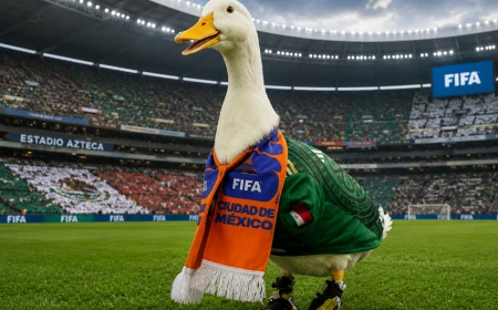 Merlín the Duck’s Stadium Adventure Ends at the Gate as FIFA Rules Keep Mexico’s Feathered Fan Outside