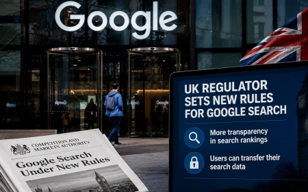 UK Regulator Targets Google Search With New Rules on Transparency and Data Portability