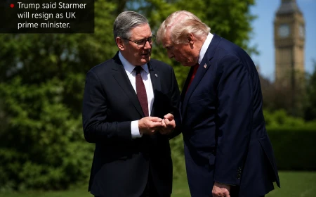 Trump says Keir Starmer will resign as UK prime minister, raising pressure on Labour leadership